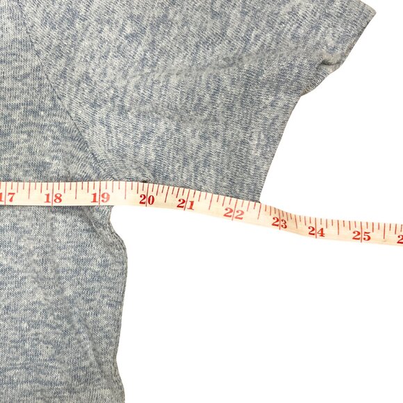 Old Navy Men's Soft Knit Sweater Tee Size S Heather Blue Gray Cozy Crewneck - Picture 5 of 10